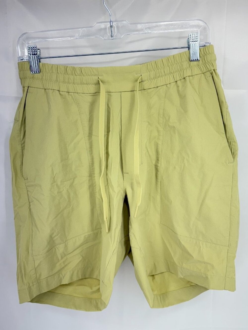 Lululemon Men S Bowline Shorts Light Green Ripstop Drawstring Athletic Active